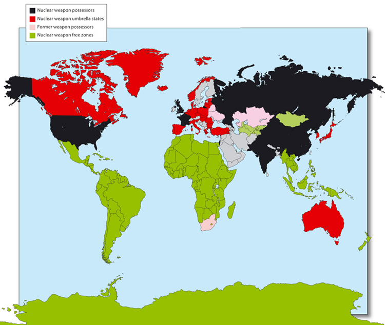 Nuclear Map Including Conduit Countries | New Internationalist