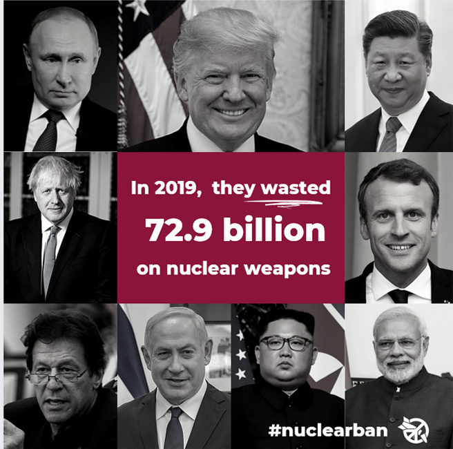 2019 Global Nuclear Weapons Spending | Canva: Visual Suite for Everyone