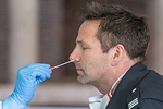 A nasopharyngeal swab being used to test for SARS-CoV-2 virus and the associated COVID-19 illness. Raimond Spekking