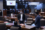 Senators convene for a special session on Monday (March 23, 2020), to tackle a bill authorizing President Rodrigo Duterte to exercise additional powers necessary to address the coronavirus disease 2019 (Covid-19) situation in the country. Senate PRIB