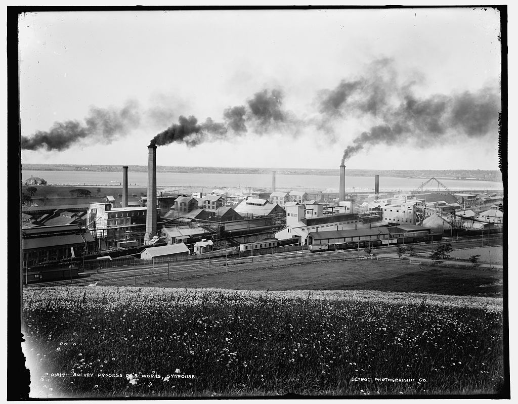 Detroit Publishing Co., Publisher. Solvay Process Co.'s works, Syracuse i.e. Solvary. [Between 1890 and 1901] Photograph. Retrieved from the Library of Congress | www.loc.gov/item/2016801688