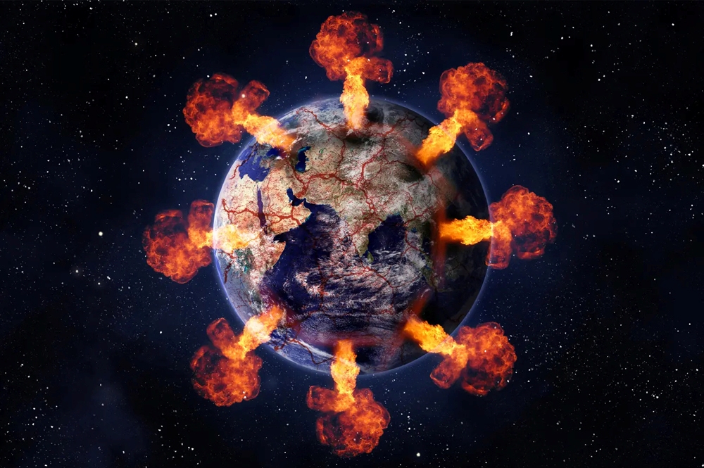 Doomsday scenario: a nuclear annihilation of life on Earth [Credit: Composite | iStockphoto]