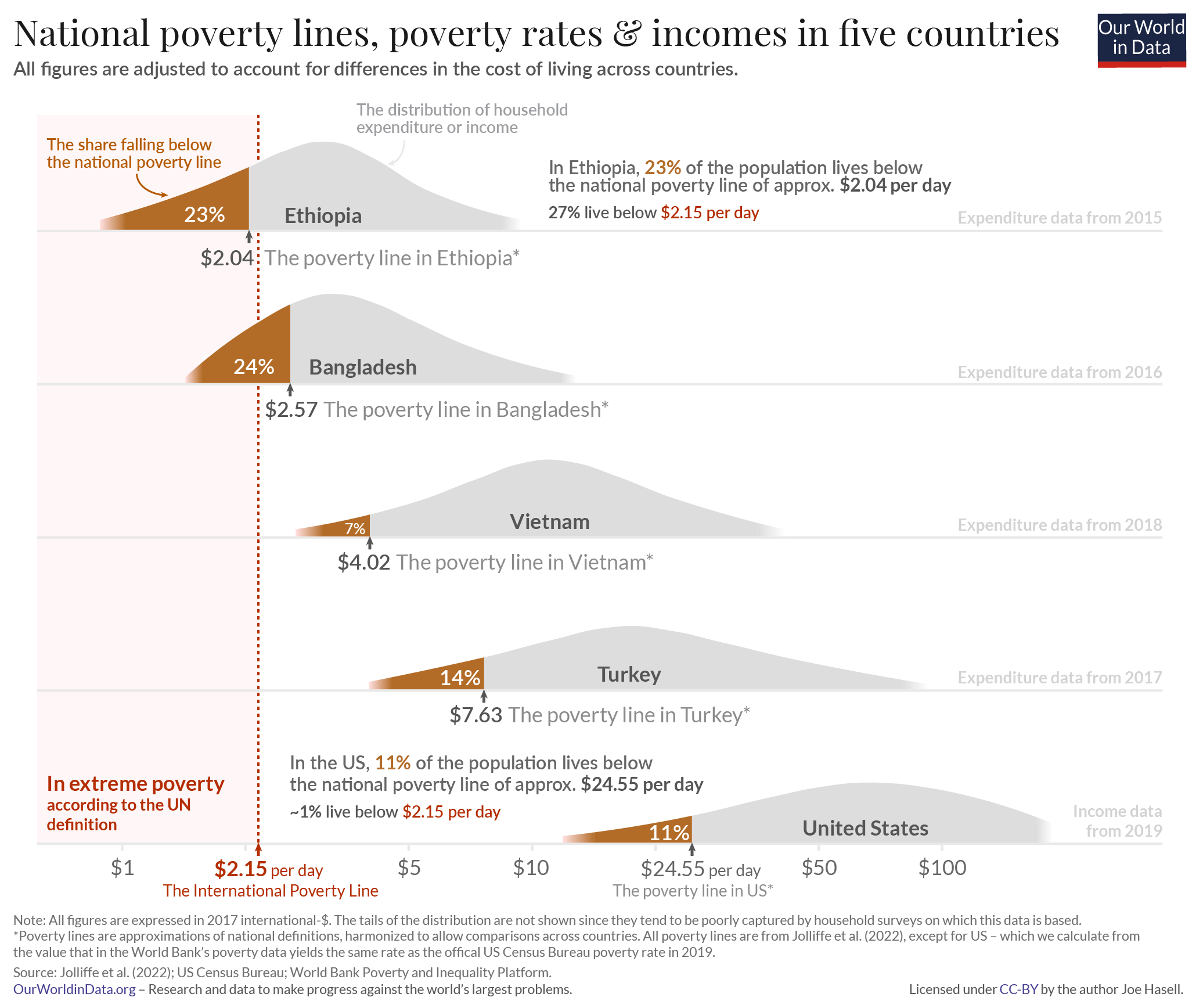 What is the International Poverty Line?