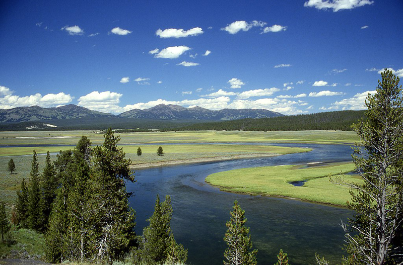 Yellowstone River in Hayden Valley. Yellowstone National Park, Wyoming, USA | nps.gov by Ed Austin/Herb Jones | commons.wikimedia.org by Seattle Skier