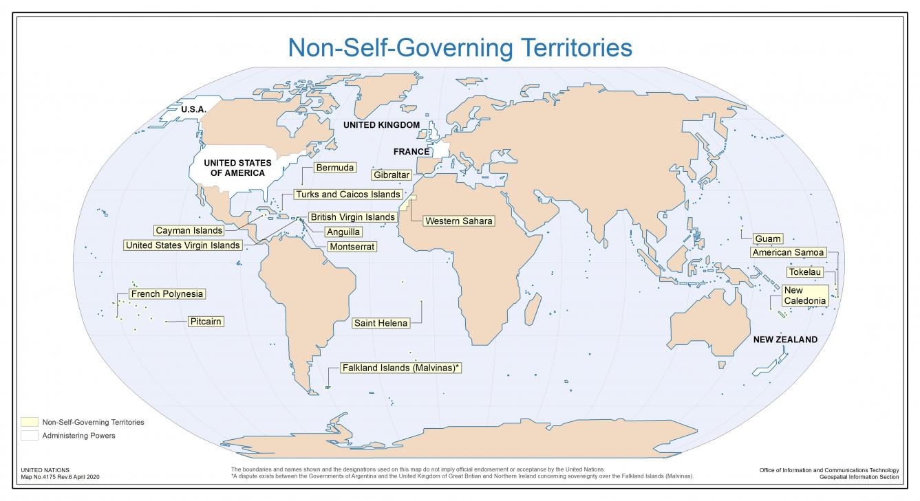 Non-Self-Governing Territories (NSGTs) | The United Nations and Decolonization. Photo Credit: un.org